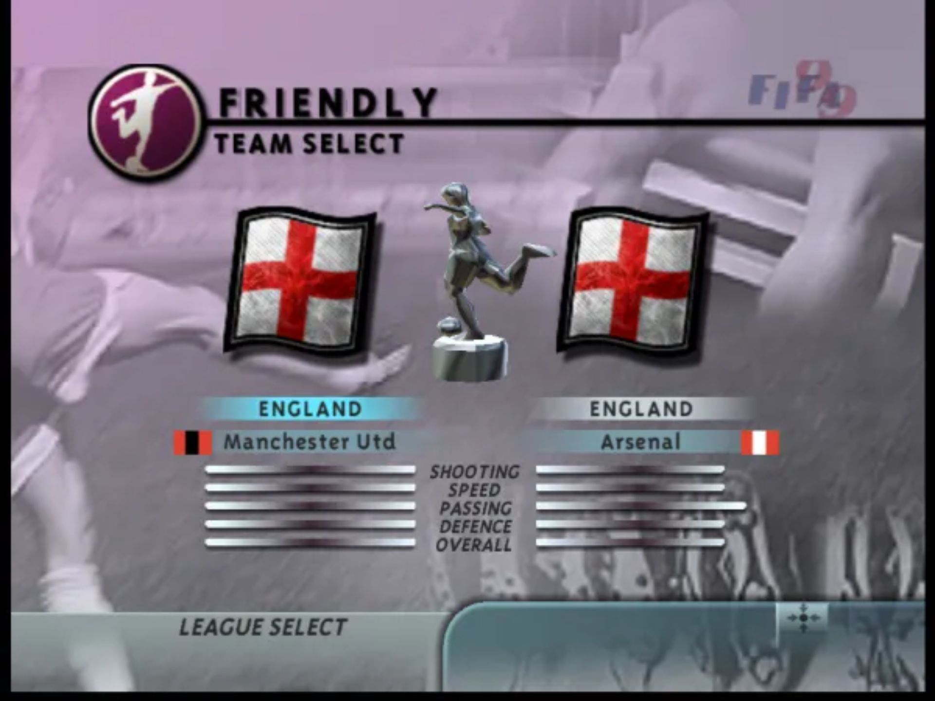 FIFA足球99N64游戏截图第15张