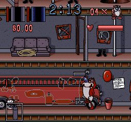 雷恩与史地皮：消防犬SFC游戏截图第6张