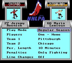NHLPA冰球赛93SFC游戏截图第2张