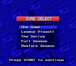 美商艺电棒球SFC游戏截图第4张