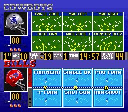 NFL职业美式足球94SFC游戏截图第11张