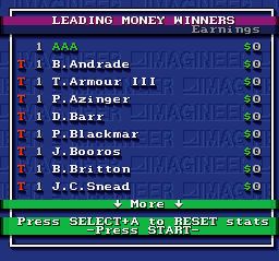 美国职业高尔夫巡回赛SFC游戏截图第18张