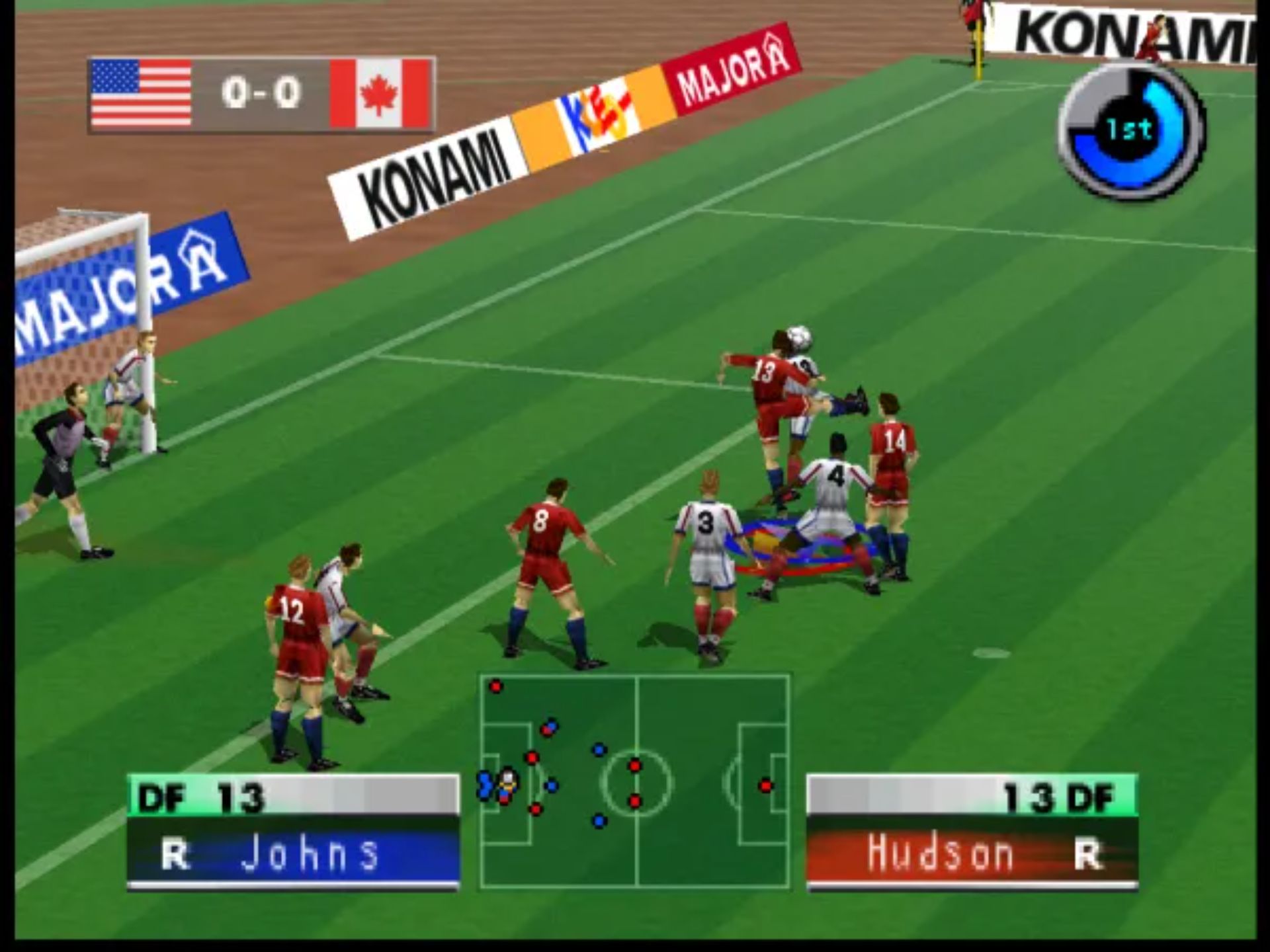 国际超级明星足球2000(International Superstar Soccer 2000)N64游戏截图第13张