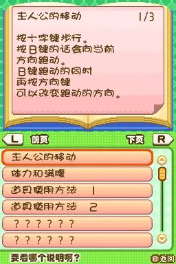 牧场物语：闪耀太阳和伙伴 中文汉化NDS游戏截图第10张