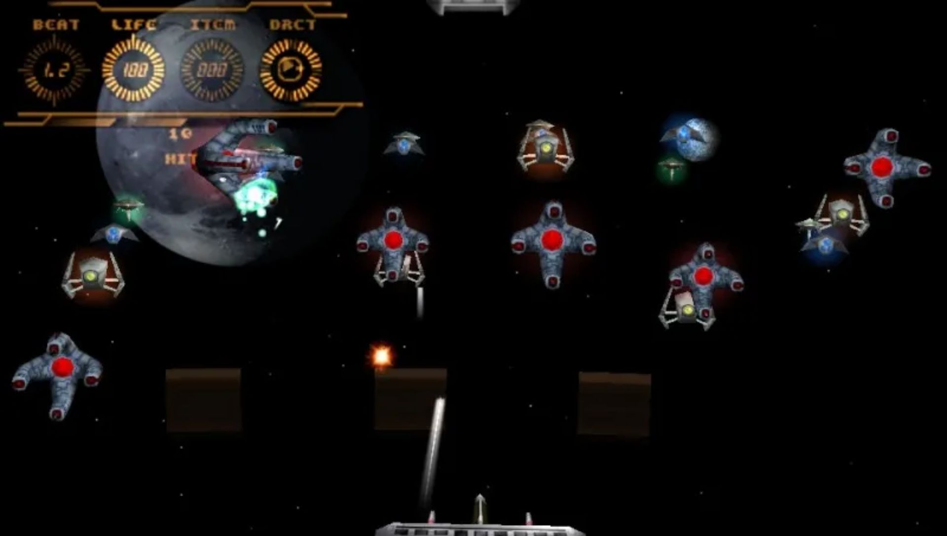 太空侵略者：银河节拍PSP游戏截图第8张