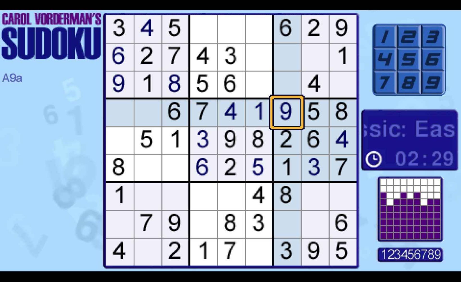 卡罗尔沃德曼的数独PSP游戏截图第9张