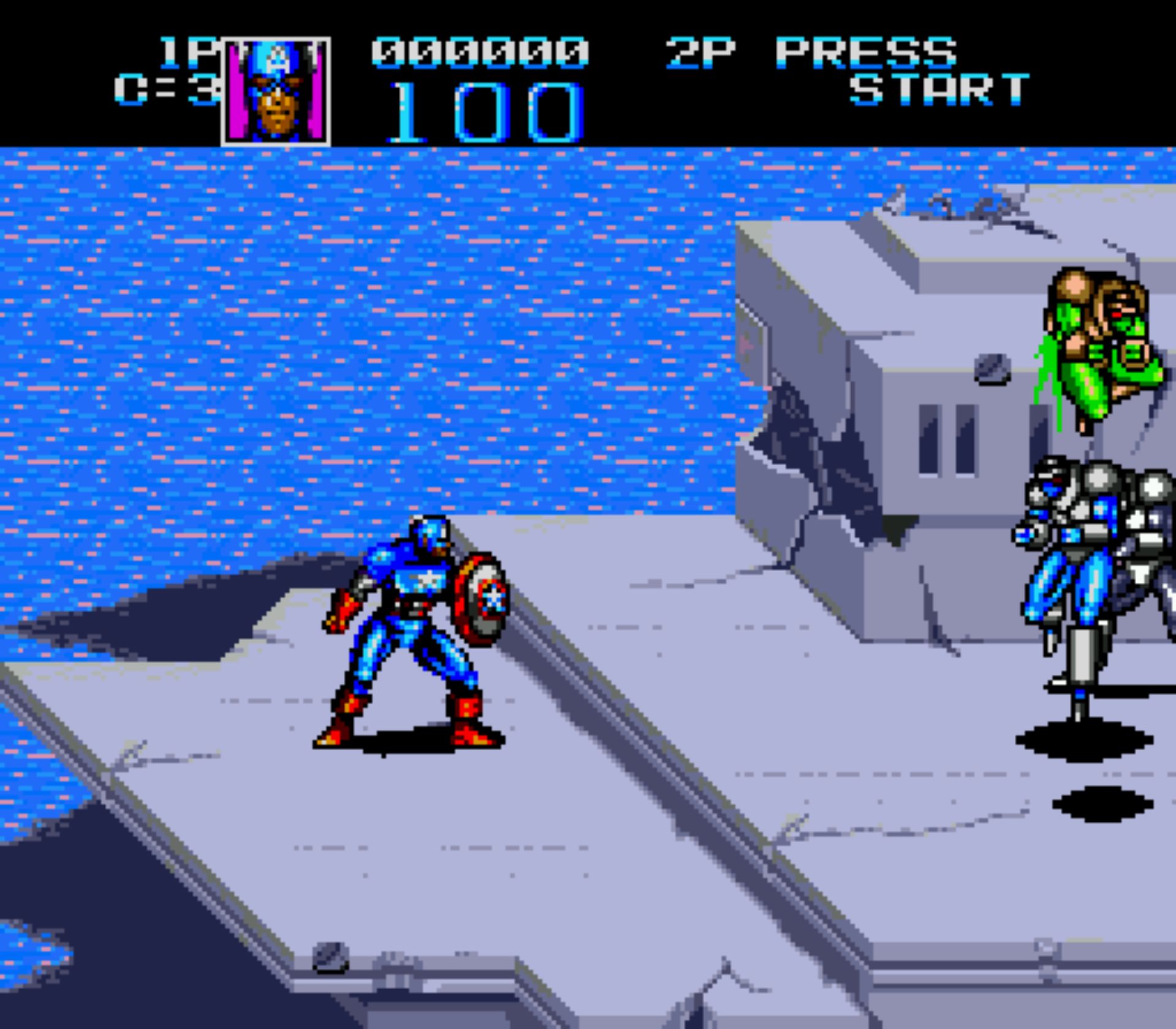 美国队长与复仇者／上尉命令／上尉密令MD游戏截图第4张