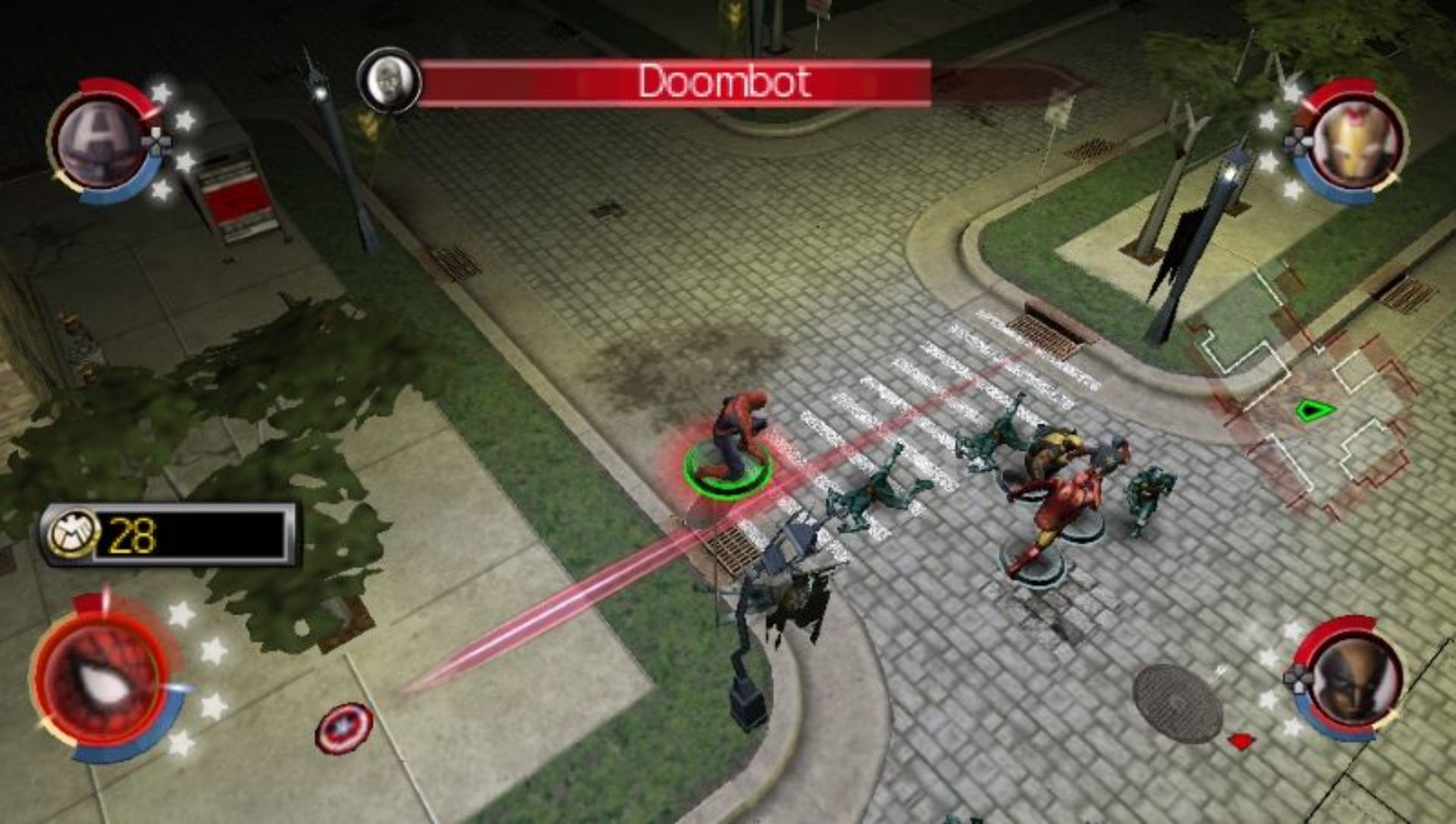 漫画英雄：终极联盟2PSP游戏截图第6张