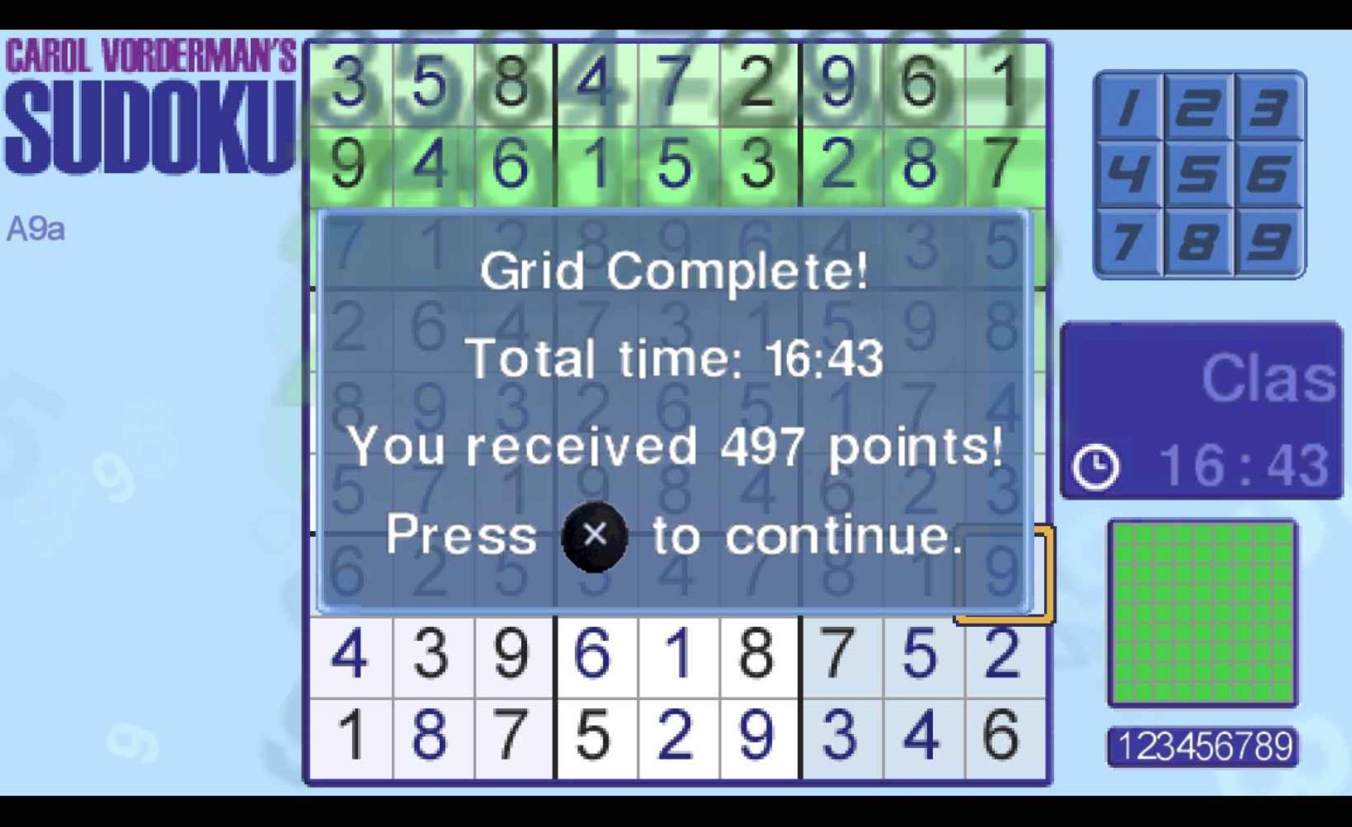 卡罗尔沃德曼的数独PSP游戏截图第8张