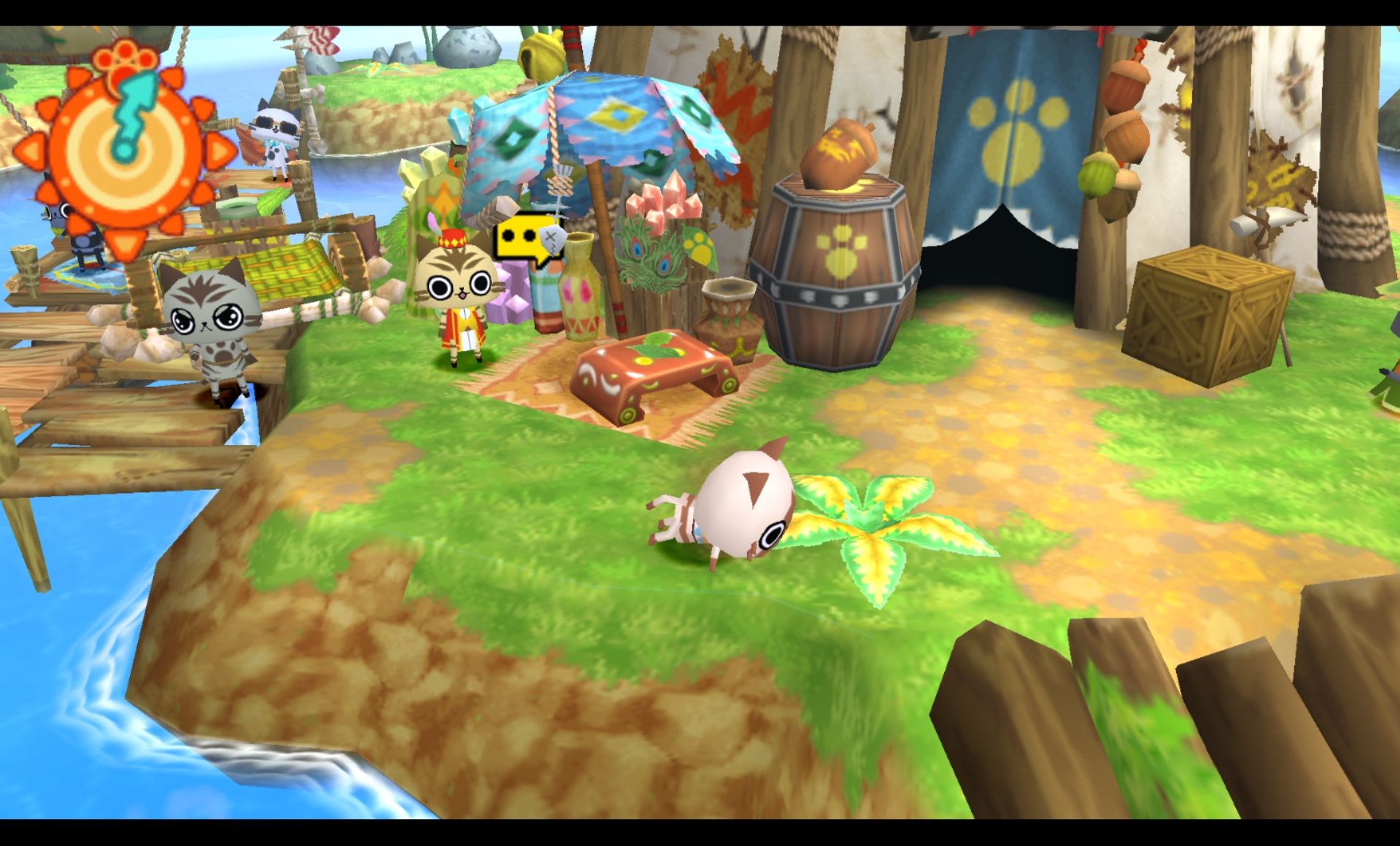 怪物猎人日记：暖洋洋的猫猫村GPSP游戏截图第9张