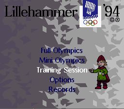 1994年利勒哈默尔冬季奥运会SFC游戏截图第5张