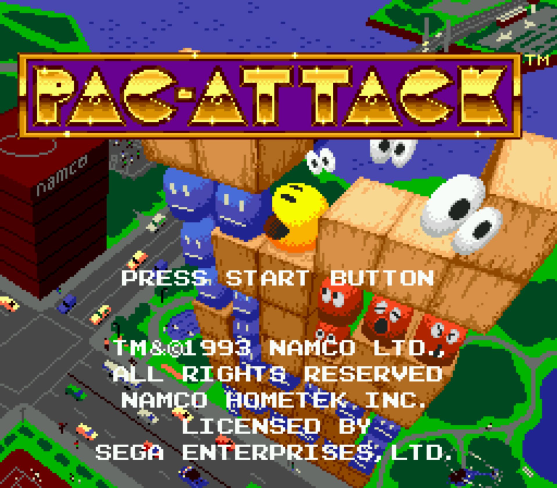 吃豆人方块／小精灵方块／吃豆人进击MD游戏截图第2张