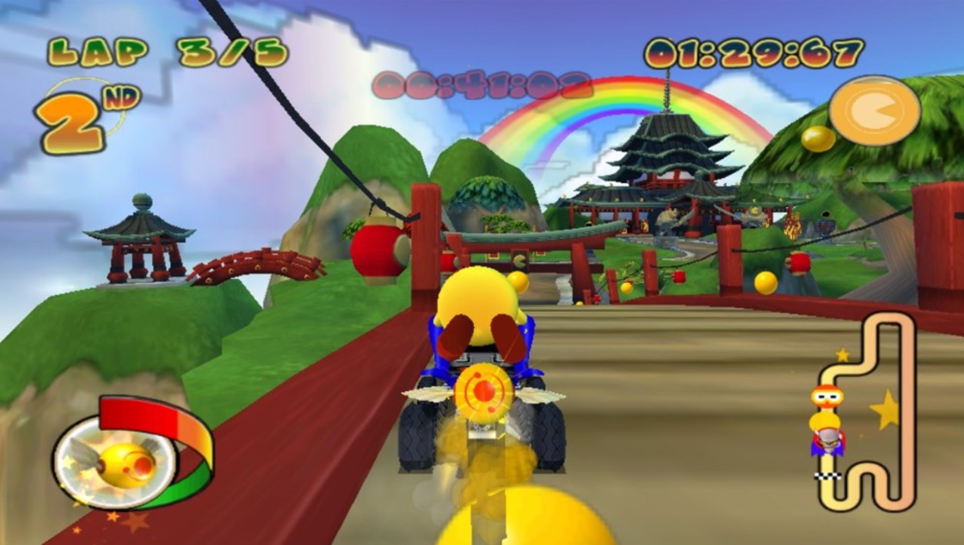 吃豆人：世界拉力PSP游戏截图第6张