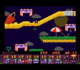 旅鼠总动员2／百战小旅鼠2SFC游戏截图第8张