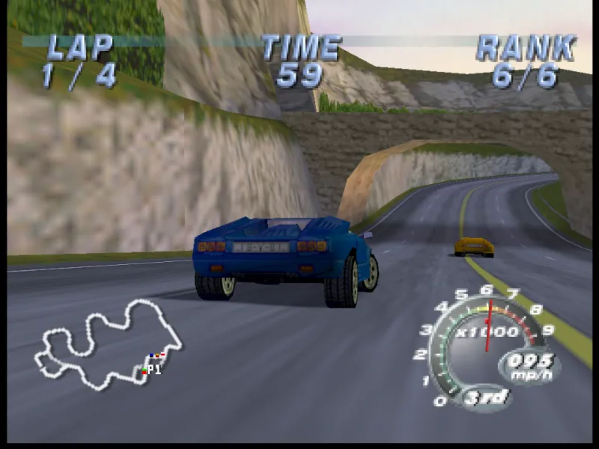 兰博基尼赛车N64游戏截图第9张