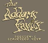 亚当斯一家：帕格斯利的寻宝GB游戏截图第1张