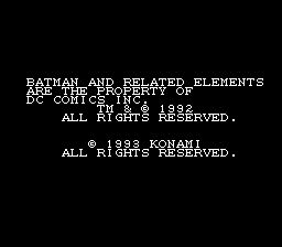 蝙蝠侠归来SFC游戏截图第1张