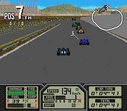 超级印第赛车SFC游戏截图第5张
