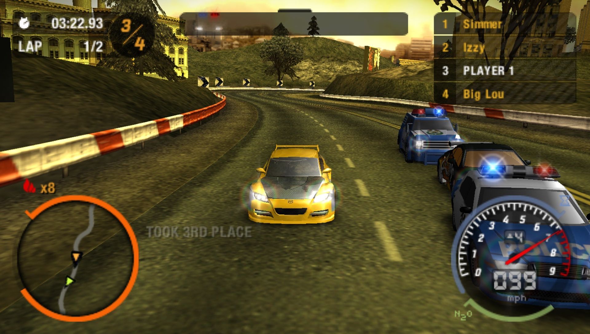 极品飞车：最高通缉PSP游戏截图第12张