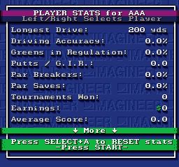 美国职业高尔夫巡回赛SFC游戏截图第17张