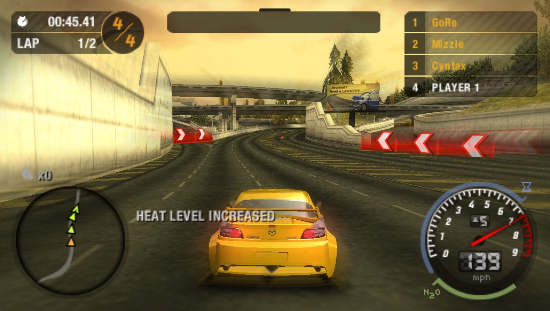 极品飞车：最高通缉PSP游戏截图第5张