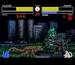 哥斯拉：怪兽大决战SFC游戏截图第8张