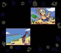 洛克的摩登生活：危险日SFC游戏截图第3张