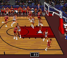 NBA职业篮球赛：公牛vs开拓者SFC游戏截图第10张