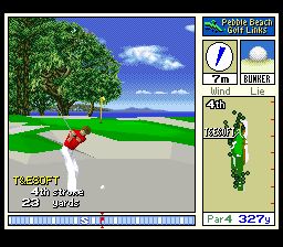 圆石滩高尔夫SFC游戏截图第4张