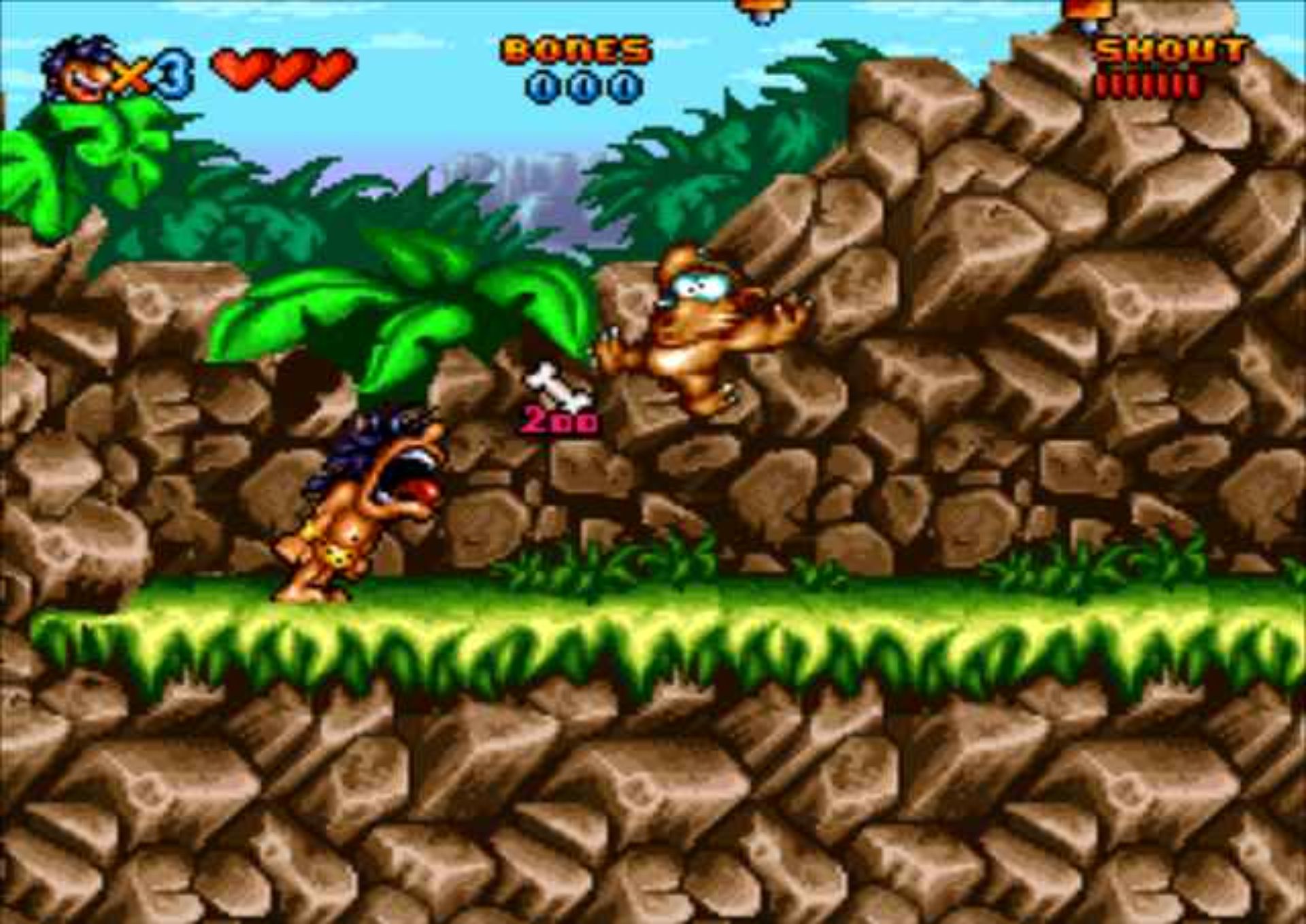 绝叫原始人SFC游戏截图第7张