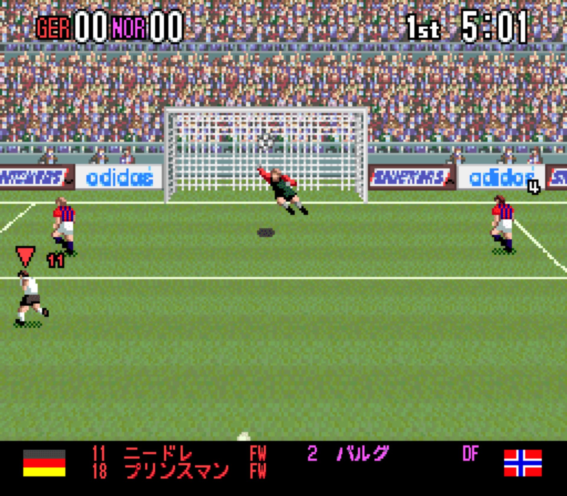 超统构足球94SFC游戏截图第11张