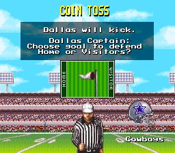 NFL职业美式足球94SFC游戏截图第7张