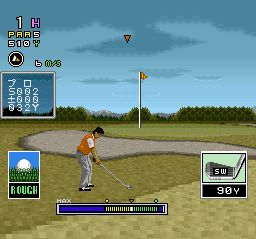 芹泽信雄的高尔夫／机器人高尔夫SFC游戏截图第18张