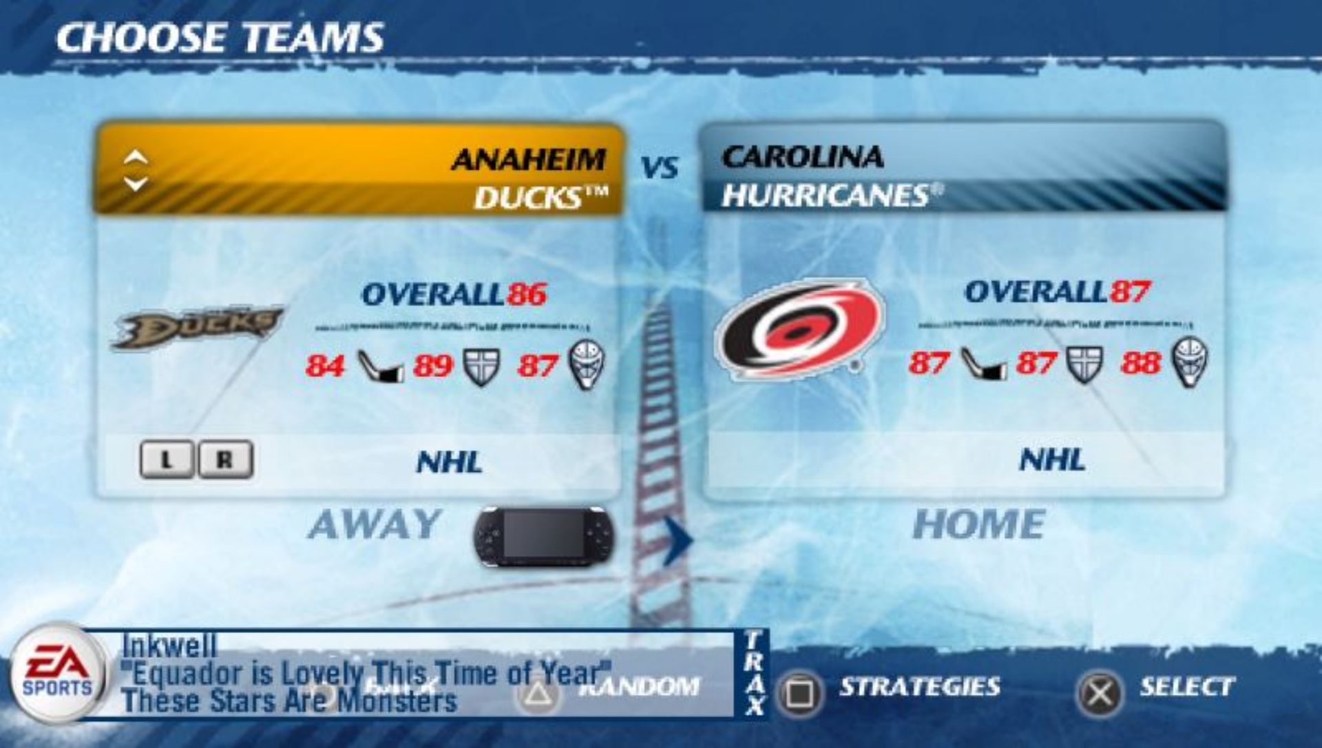 NHL冰球07PSP游戏截图第4张