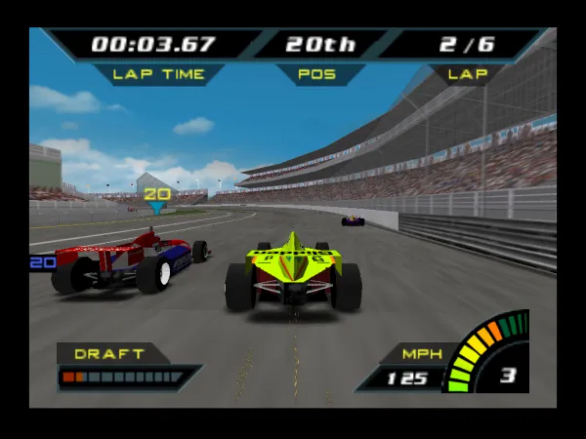 印地赛车2000(Indy Racing 2000)N64游戏截图第10张