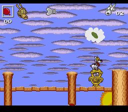 洛克的摩登生活：危险日SFC游戏截图第11张