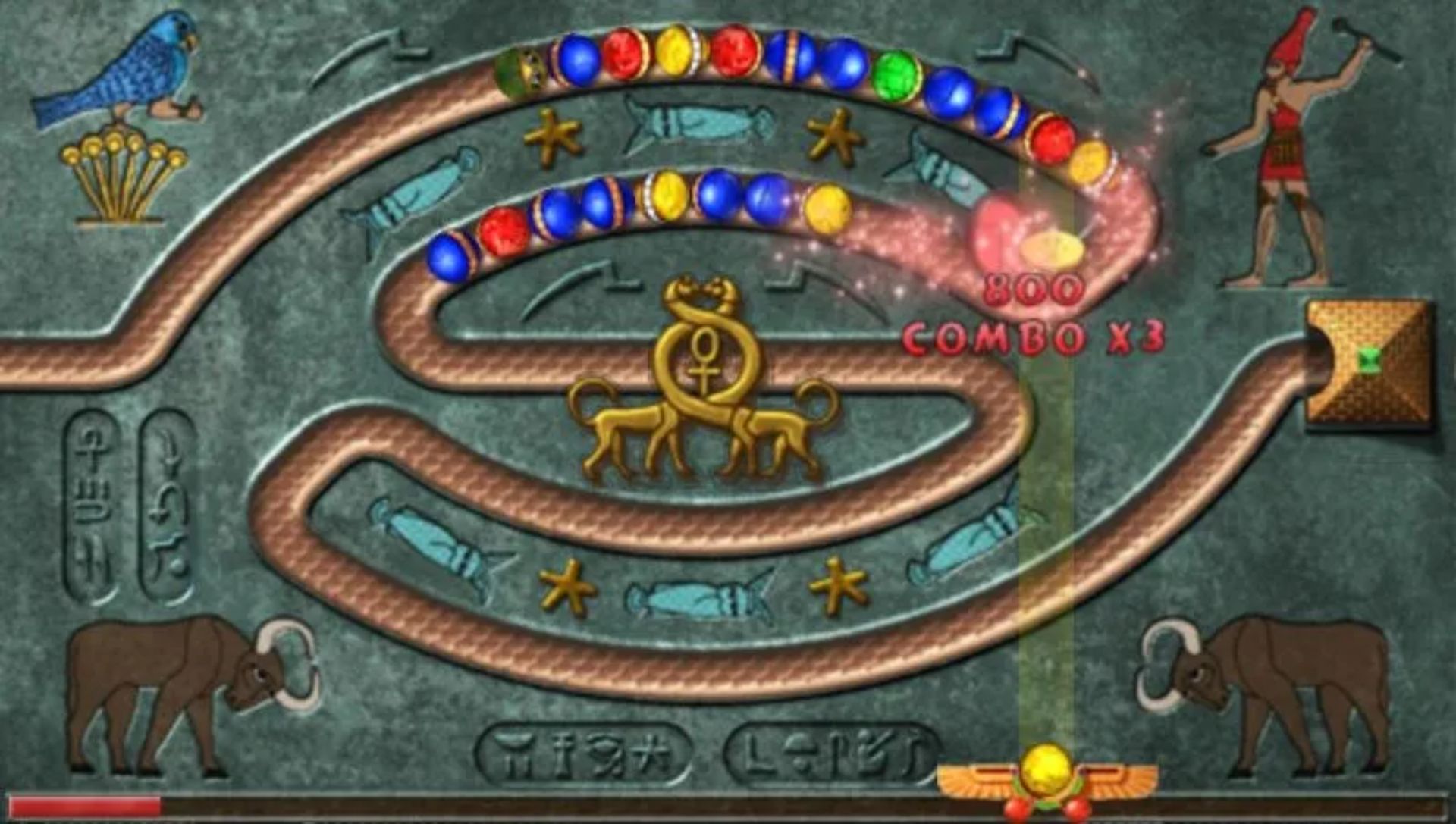 卢克索：金字塔祖玛PSP游戏截图第9张