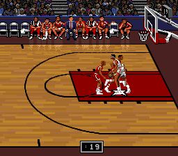 NBA职业篮球赛：公牛vs开拓者SFC游戏截图第20张