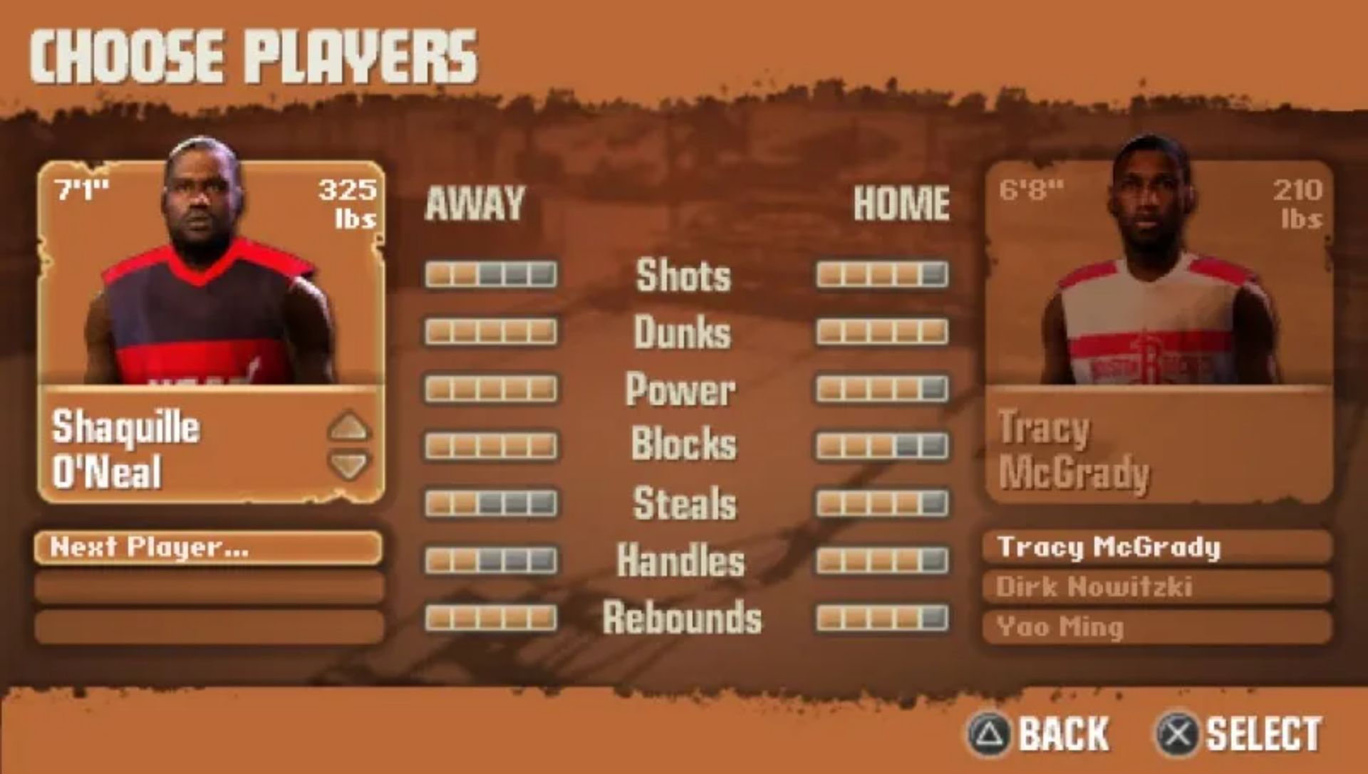 NBA街头篮球PSP游戏截图第4张