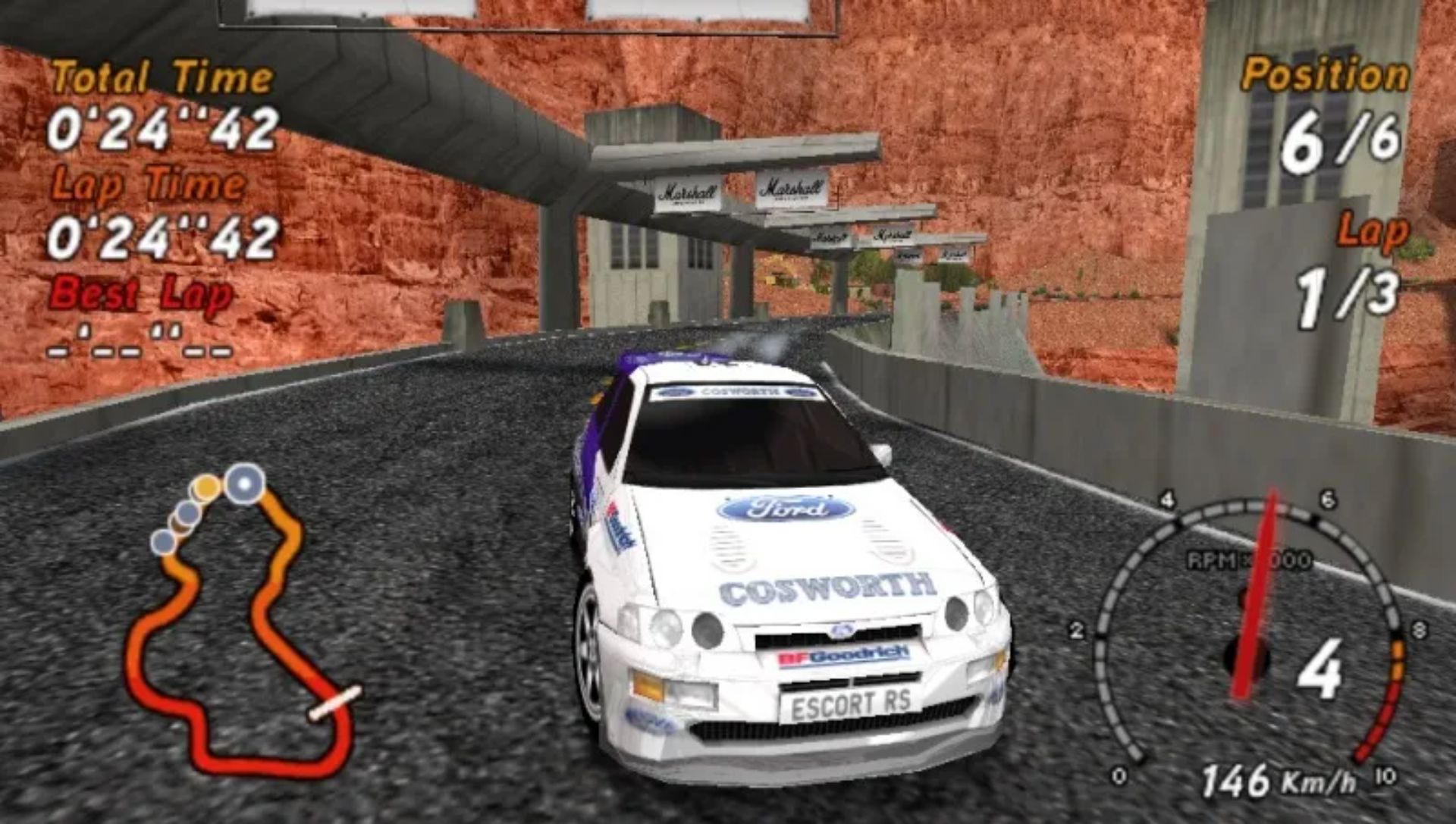 世嘉拉力：进化PSP游戏截图第12张