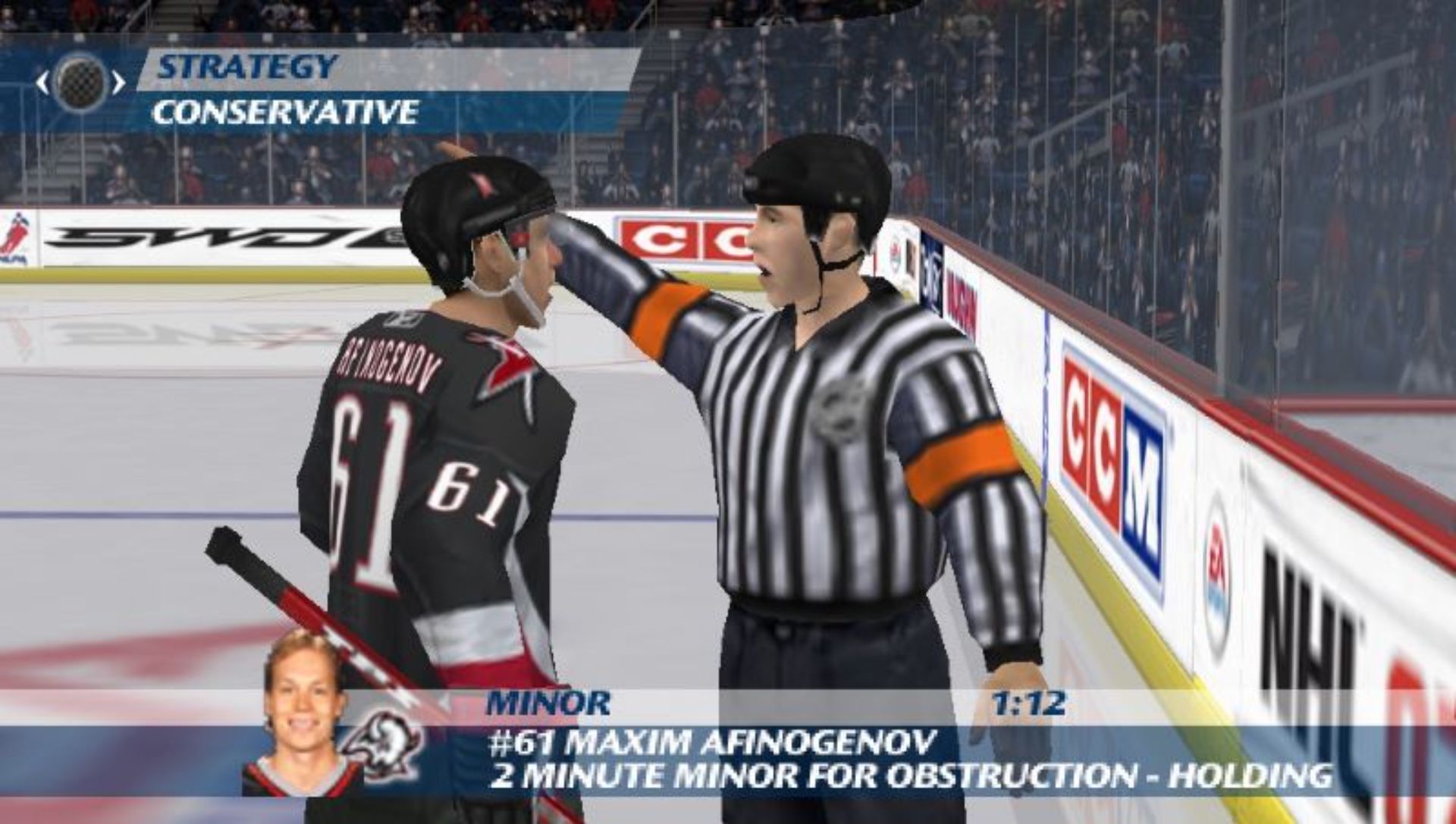 NHL冰球07PSP游戏截图第19张