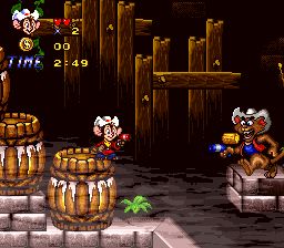 美国鼠谭：西部历险记／西部枪鼠SFC游戏截图第4张