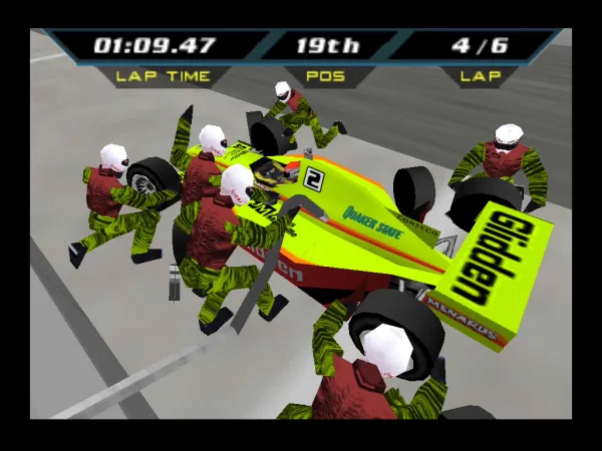 印地赛车2000(Indy Racing 2000)N64游戏截图第8张