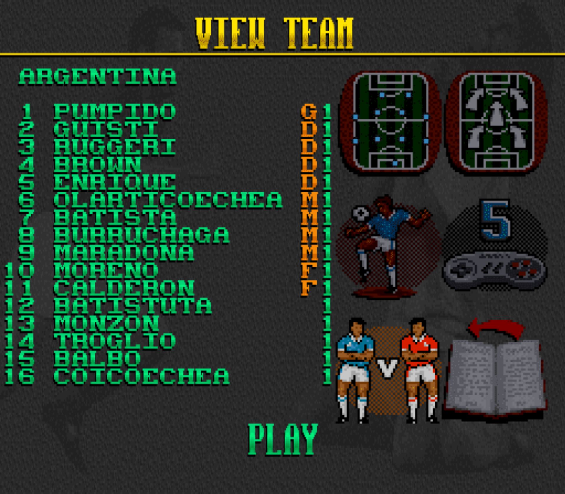 世界杯前锋足球SFC游戏截图第5张