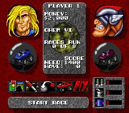 摇滚赛车SFC游戏截图第4张