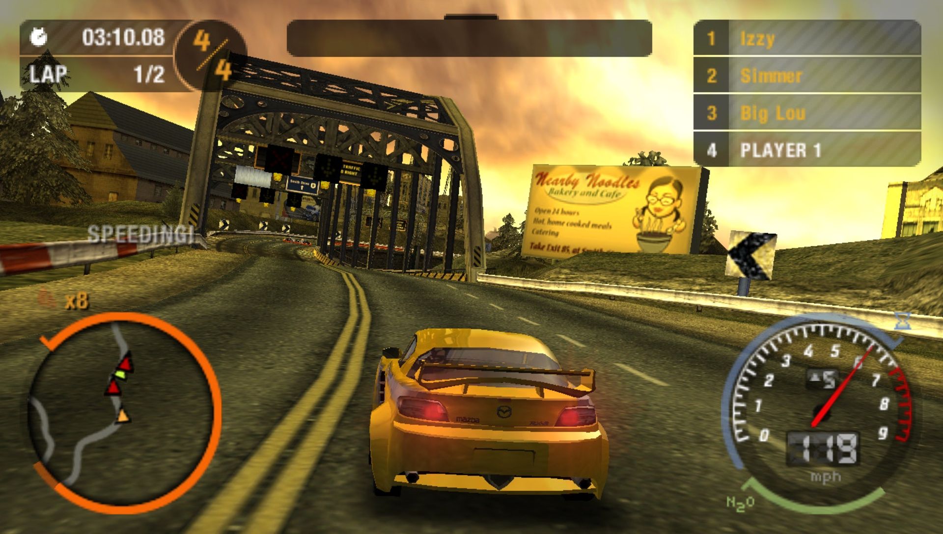 极品飞车：最高通缉PSP游戏截图第11张