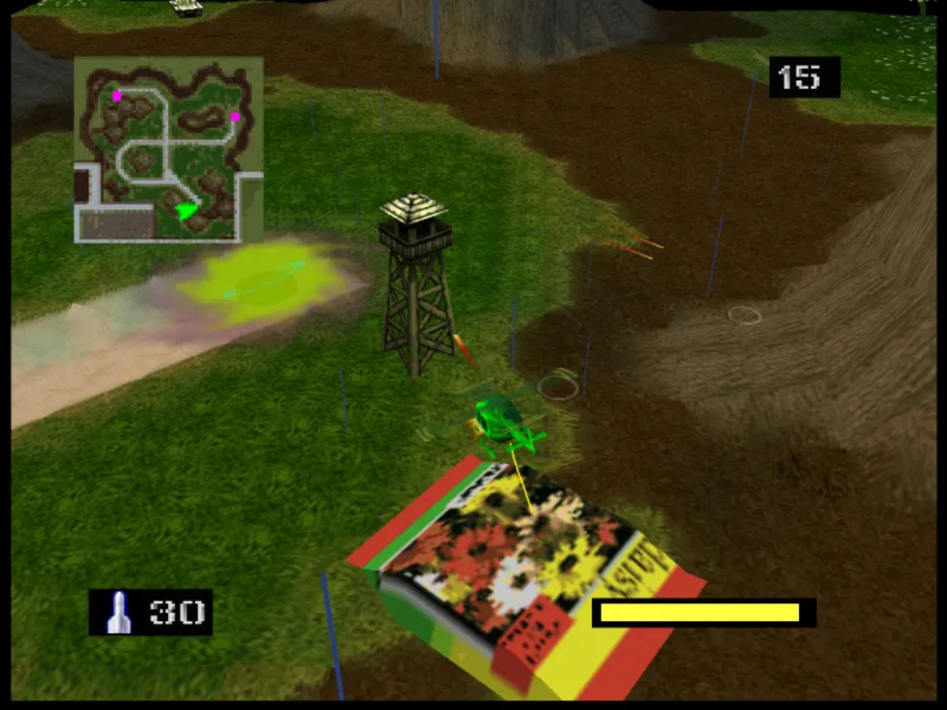 玩具兵大战：空中打击N64游戏截图第14张