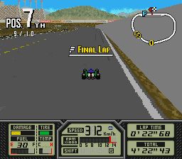 超级印第赛车SFC游戏截图第9张