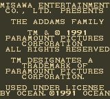 亚当斯一家GB游戏截图第2张