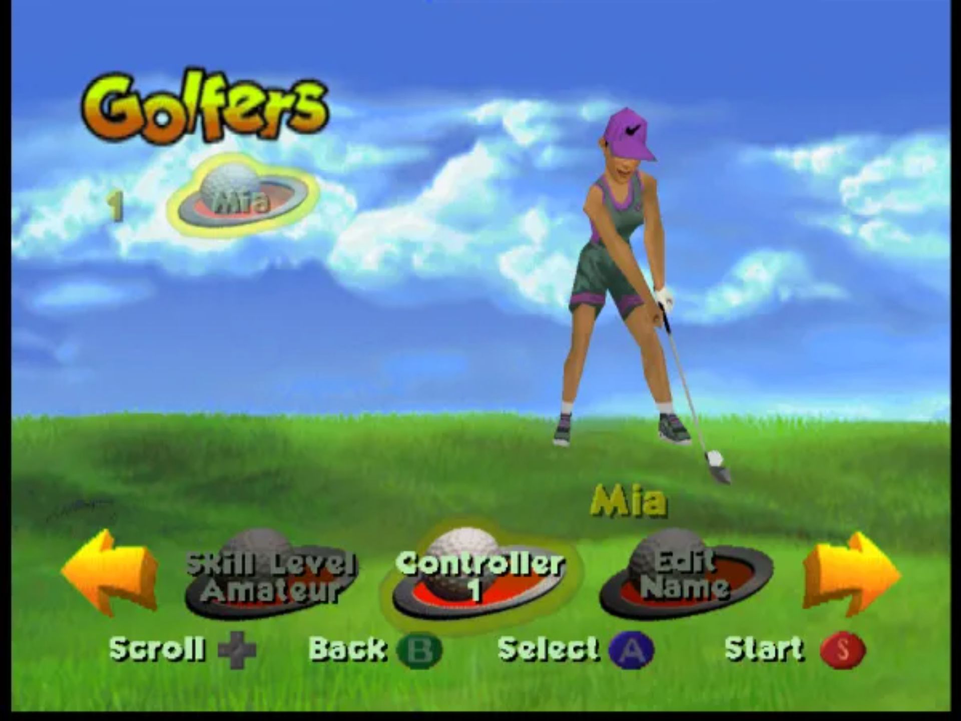 泰格伍兹高尔夫N64游戏截图第17张